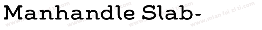 Manhandle Slab字体转换